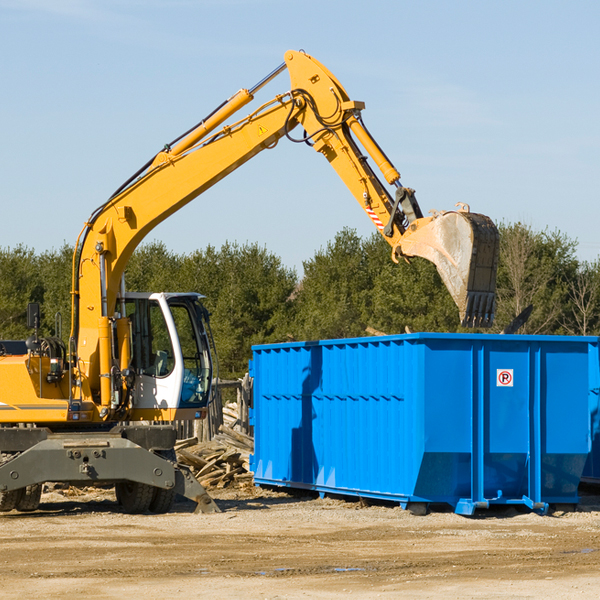 can i rent a residential dumpster for a construction project in Fairbank